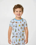 Kawaii World Tour Bamboo Two Piece Short Sleeve Pajama Set