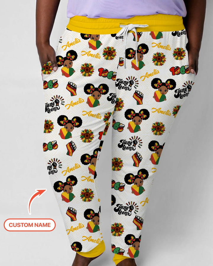 Pijama de mujer de bambú con nombre personalizado "Florece en libertad"