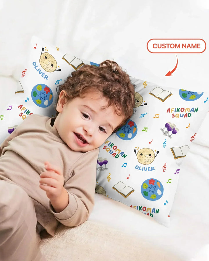 Custom Name Passover Afikoman Squad Pillow Case
