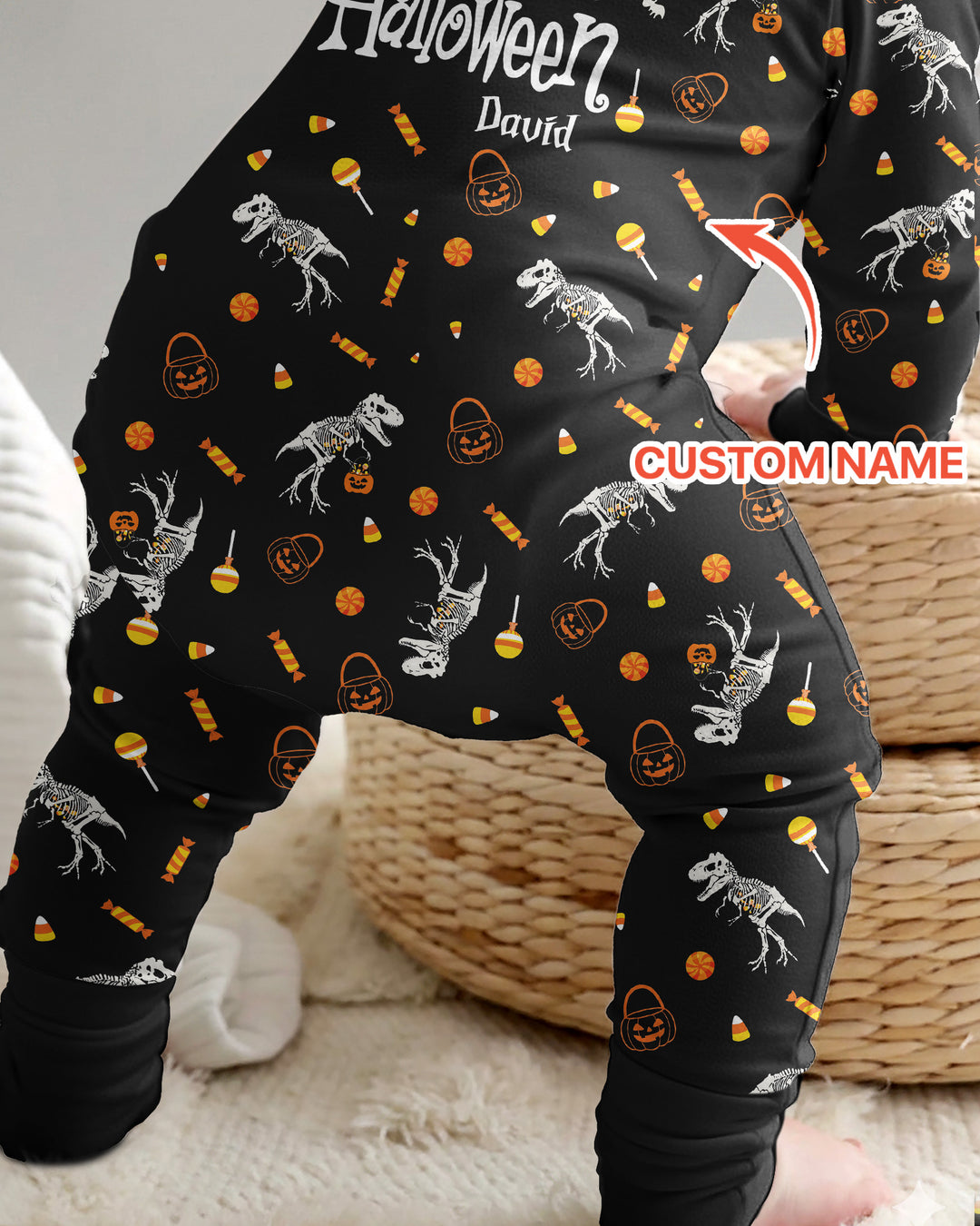 My First Halloween Dinosaur  Bamboo Convertible Zippy