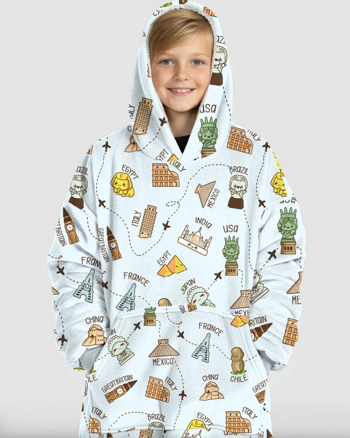 Kawaii World Tour Wearable Blanket Hoodie