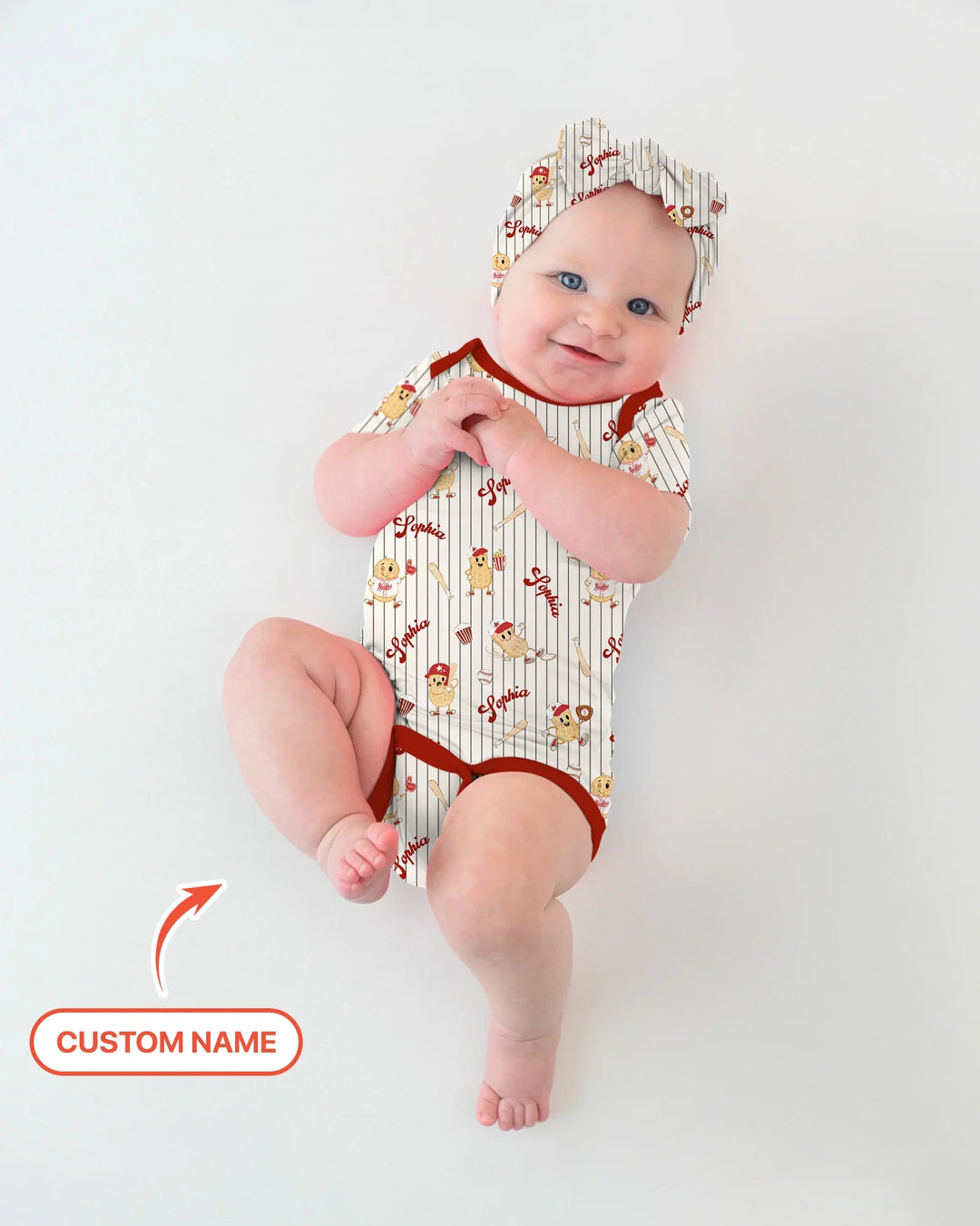 Custom Nam Retro Ballgame Bamboo Bodysuit