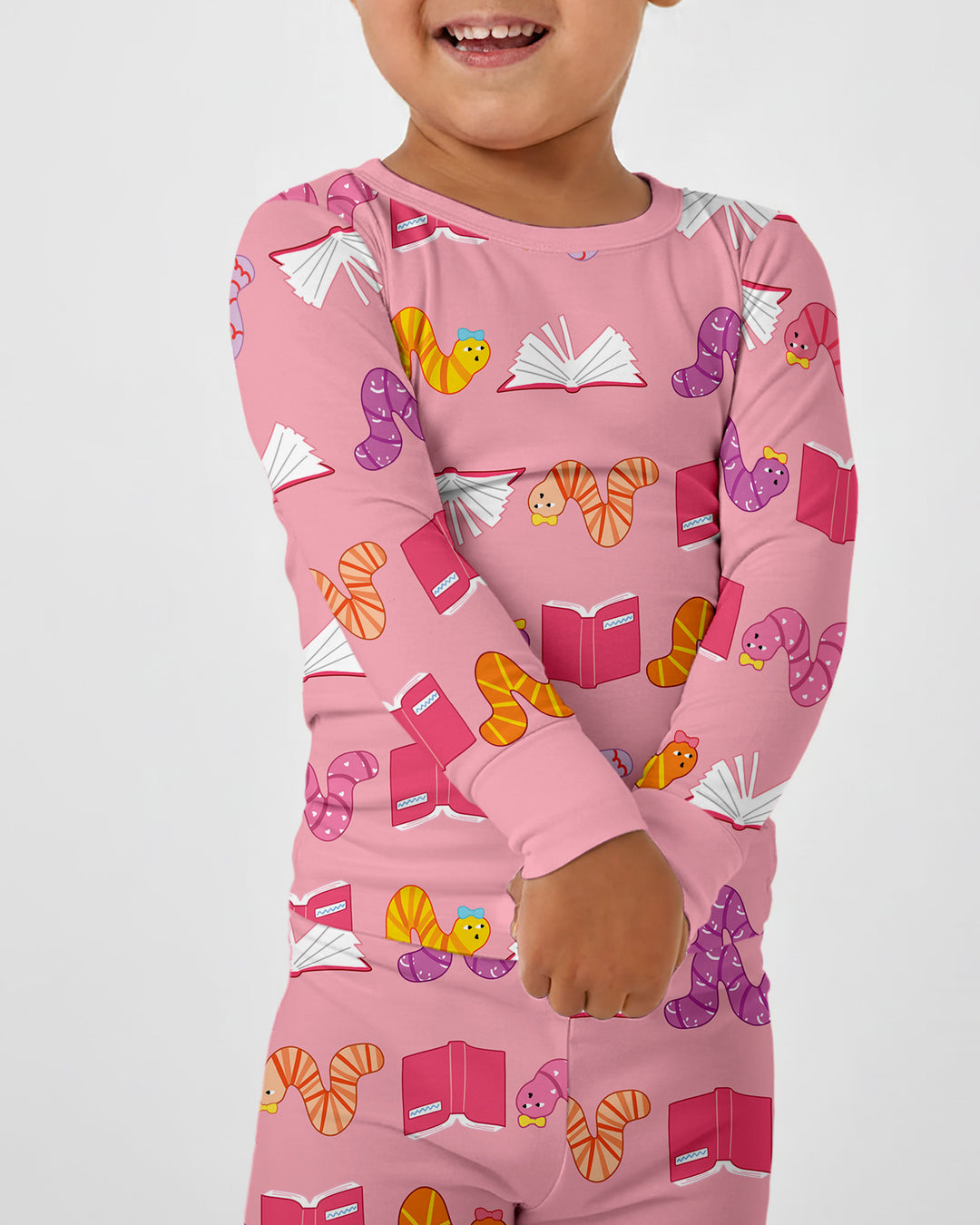 Bookworm Family Matching Bamboo Two Piece Long Sleeve Pajama Set