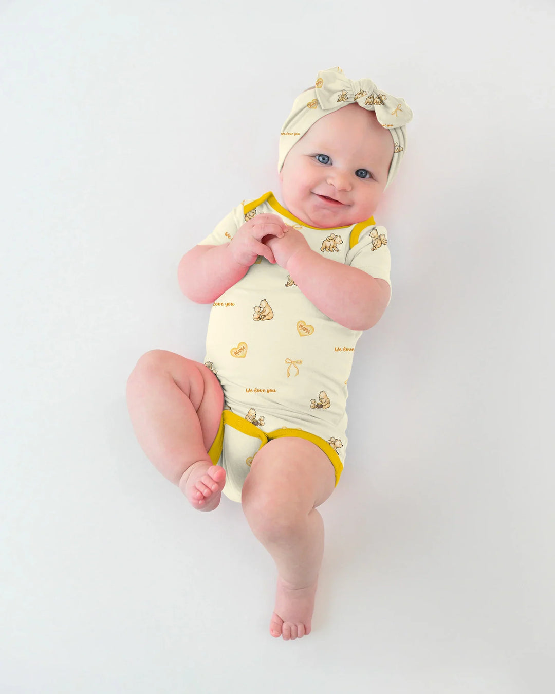 Sweat Yellow Mama Bear Bodysuit