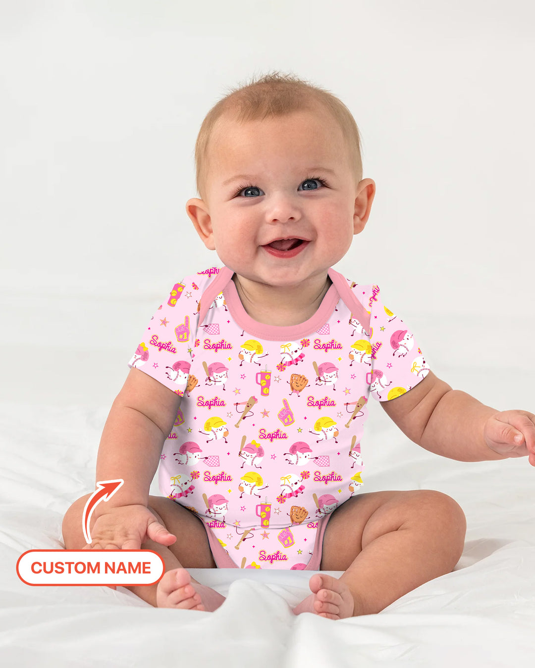 Baseball Mama and Mini Matching Template Bamboo Bodysuit