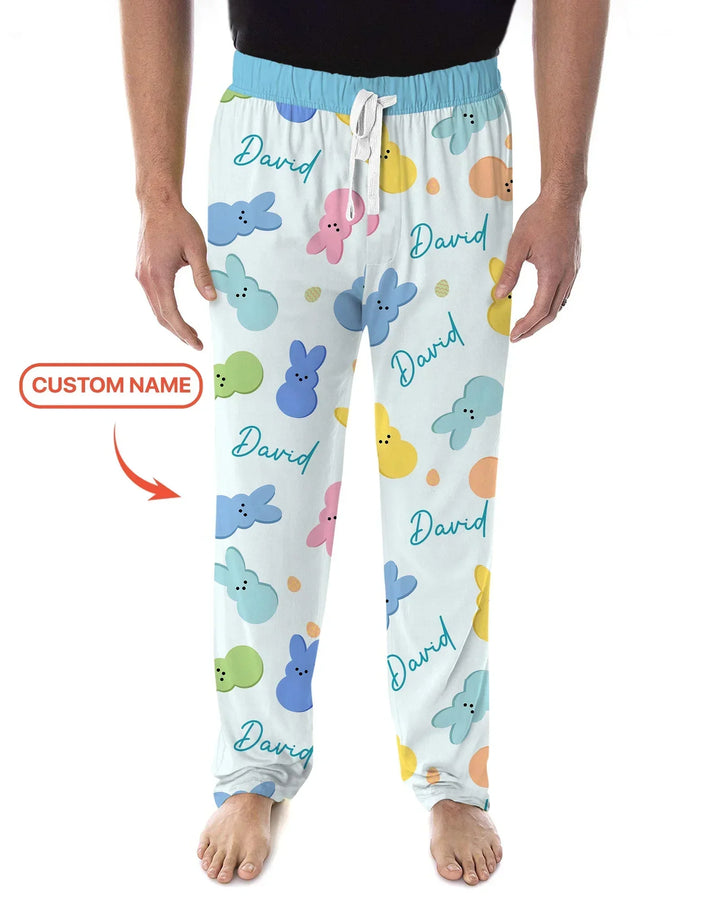 Personalized Easter Bunnies Family Matching Men's Pajama Set