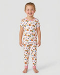 Happy School Lunch Bamboo Two Piece Short Sleeve Pajama Set