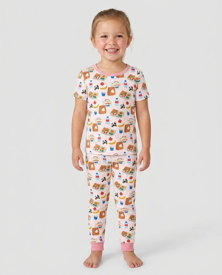 Zweiteiliges, kurzärmliges Pyjama-Set mit Marienkäfern