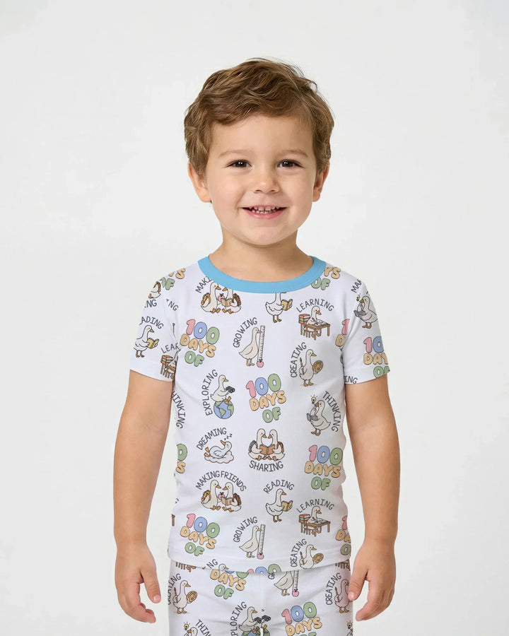100 Days Of... Two Piece Short Sleeve Pajama Set