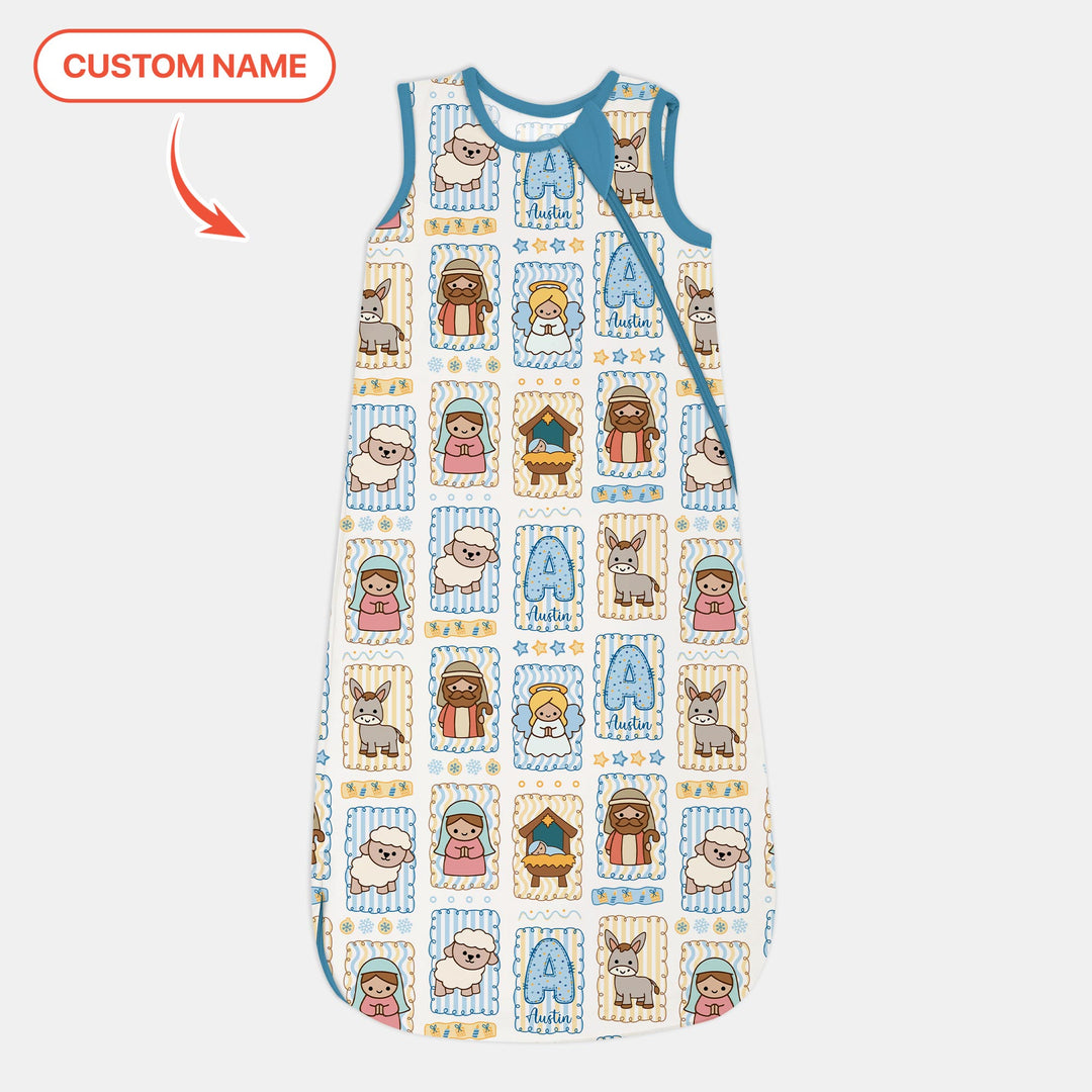 Custom Name Christmas Nativity Sleep Bag