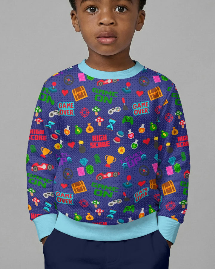 Gamer Mode On Family Matching Bamboo Crewneck Sweatshirt
