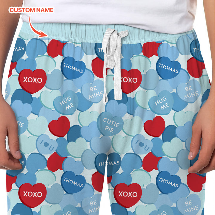 Valentine Candy Crush Family Matching Men's Pajama Set