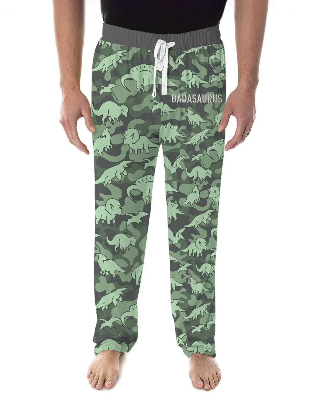 Embroidered Matching With Dadasaurus Bamboo Men's Pajama Set