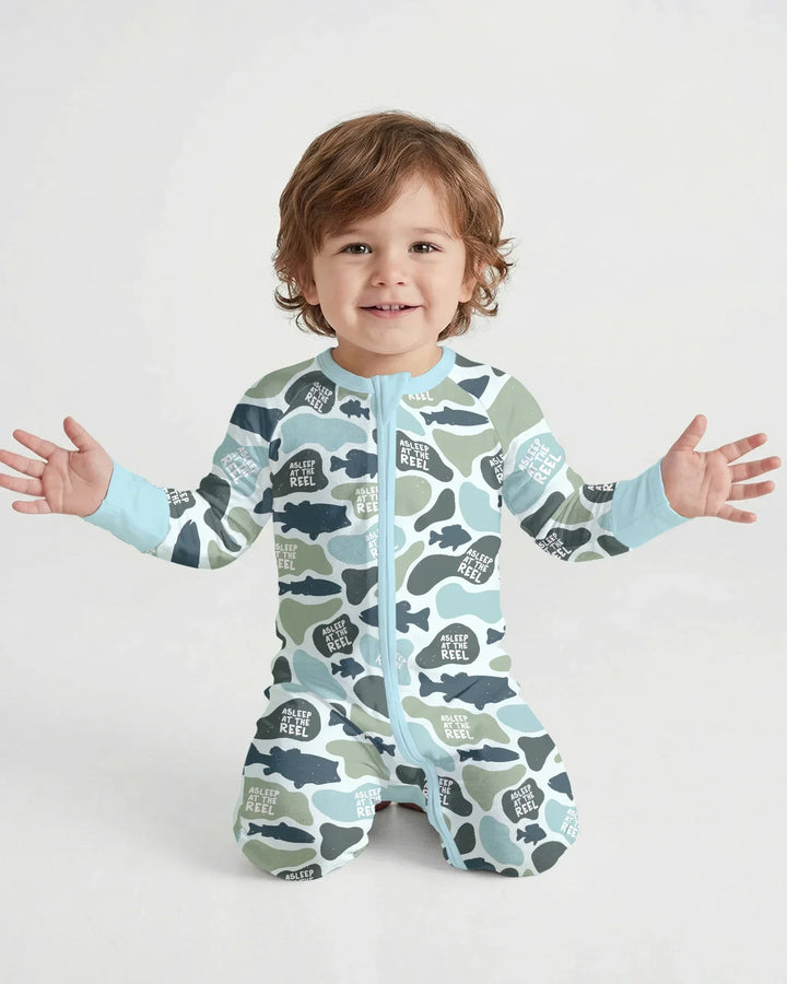 Asleep At The Reel Matching Daddy & Me Convertible Zippy