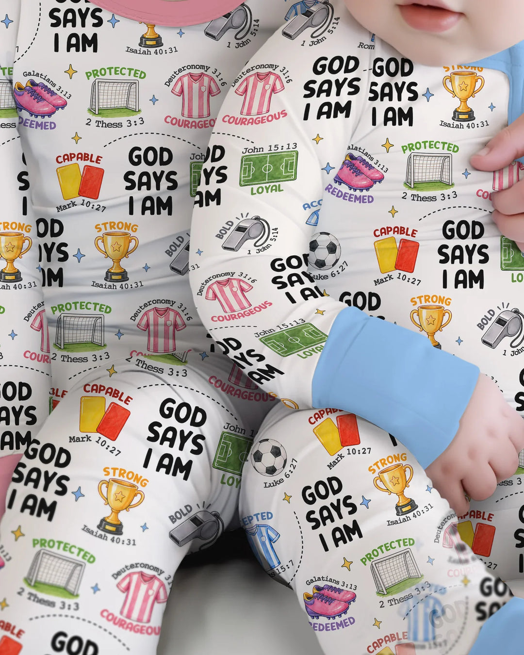 God Says I Am Soccer Bamboo Convertible Zippy