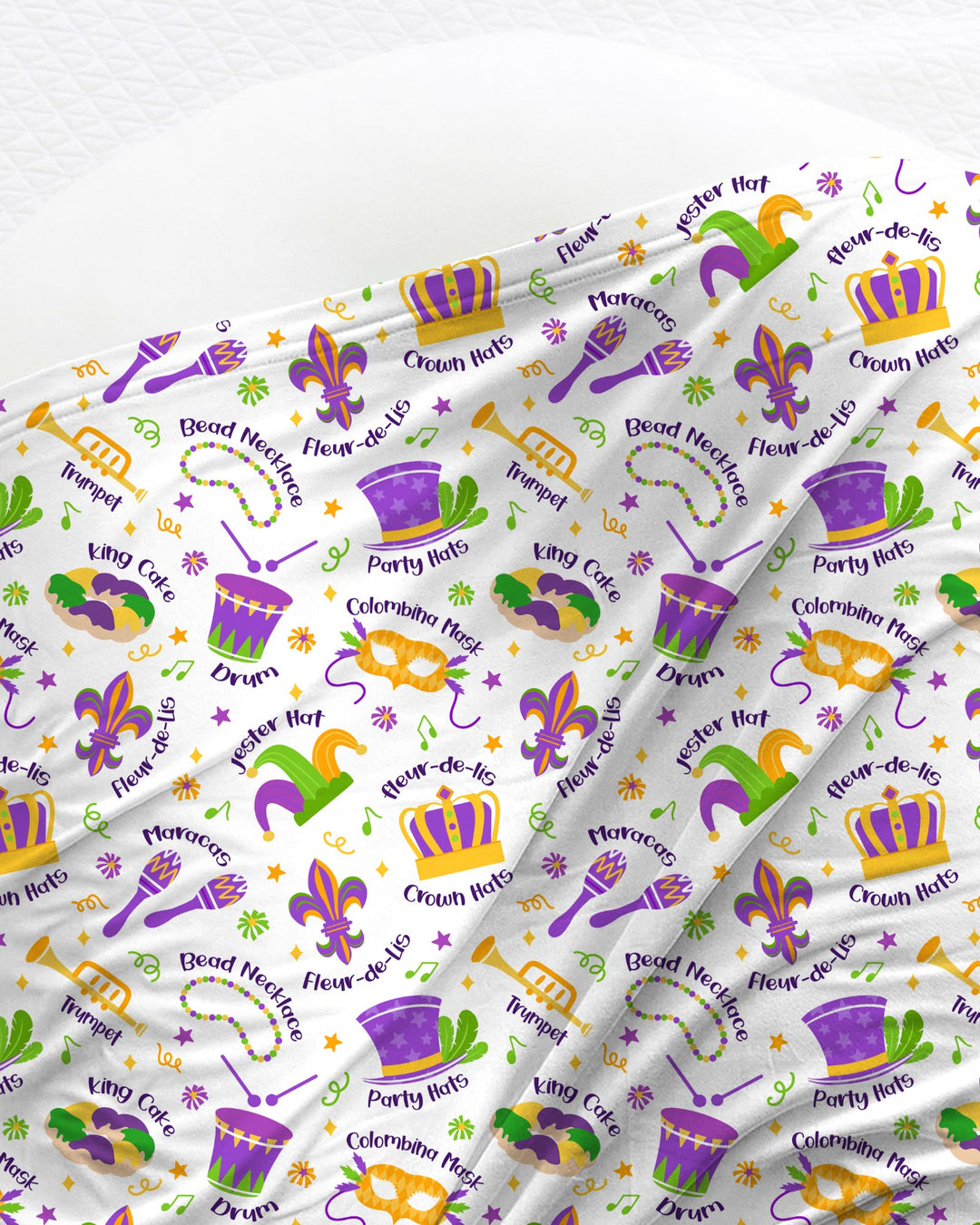 Mardi Gras Family Matching blanket