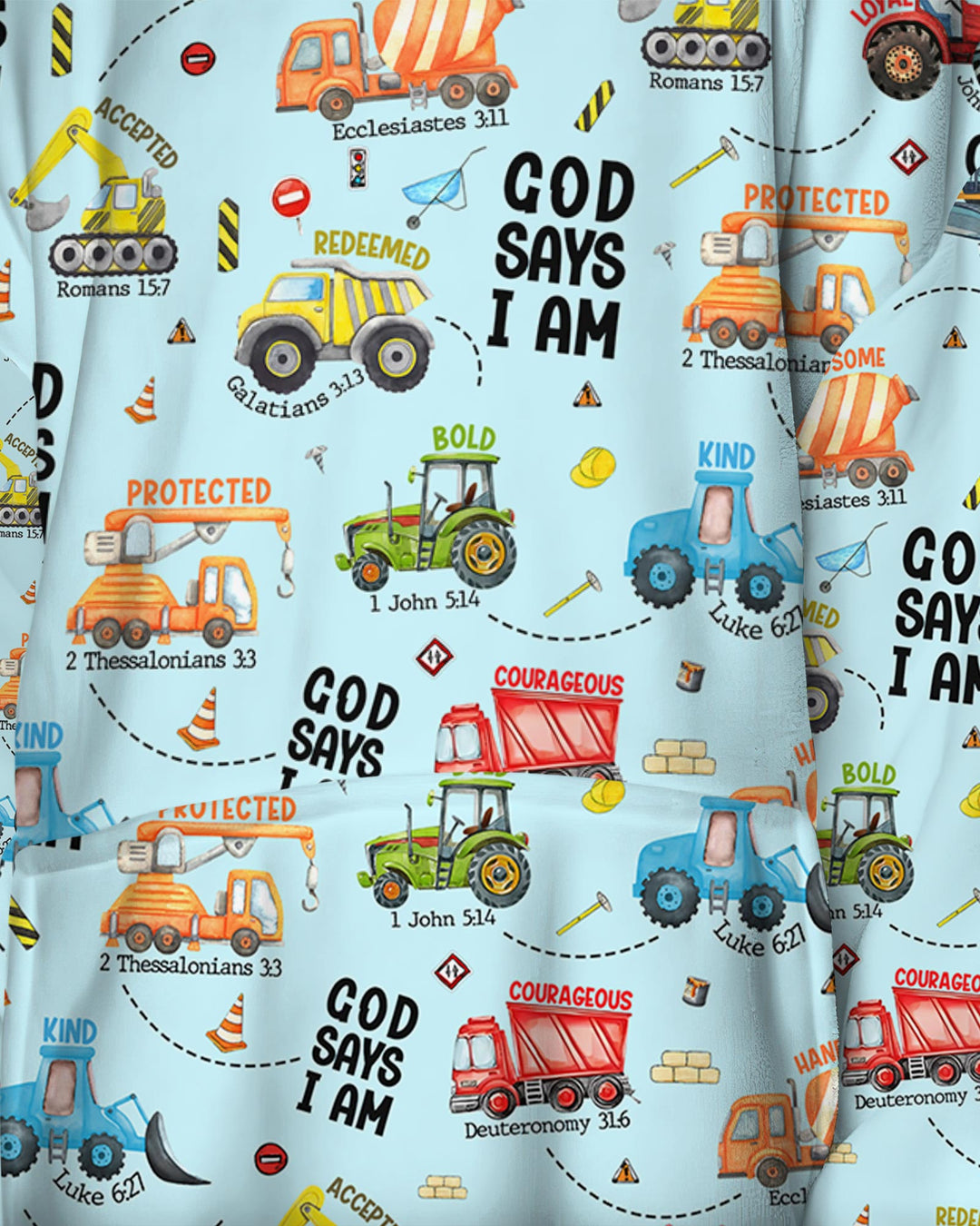 God Says I Am Boy Blanket Hoodie