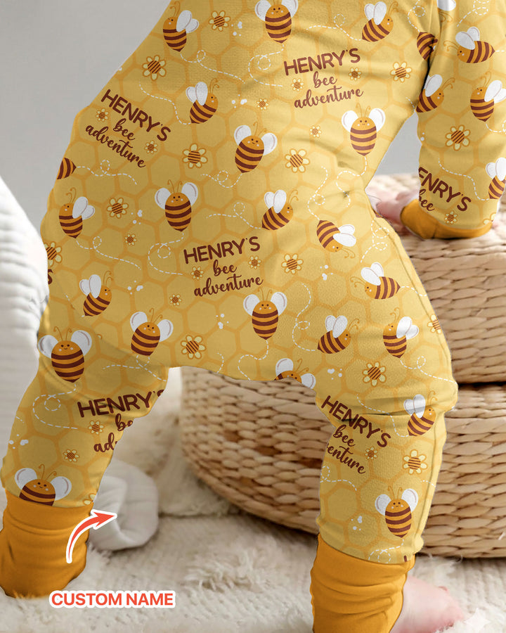 Custom Name Bee Back To School Bamboo Convertible Zippy