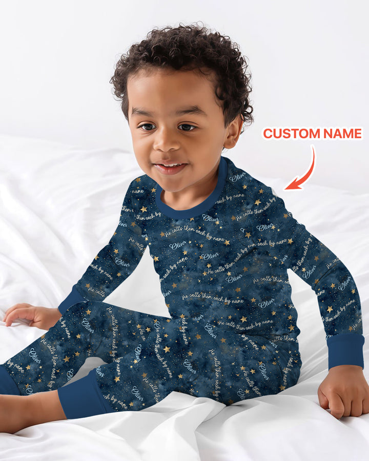 Called By Name — Personalized  Bamboo Two Piece Long Sleeve Pajama Set