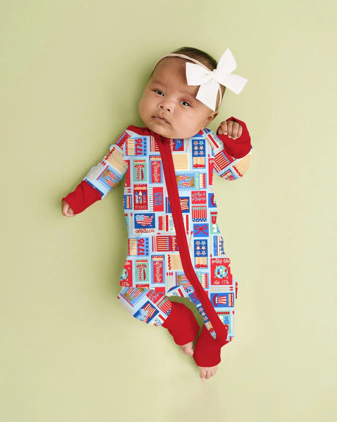 Patriotic Matchbox Family Matching Bamboo Convertible Zippy