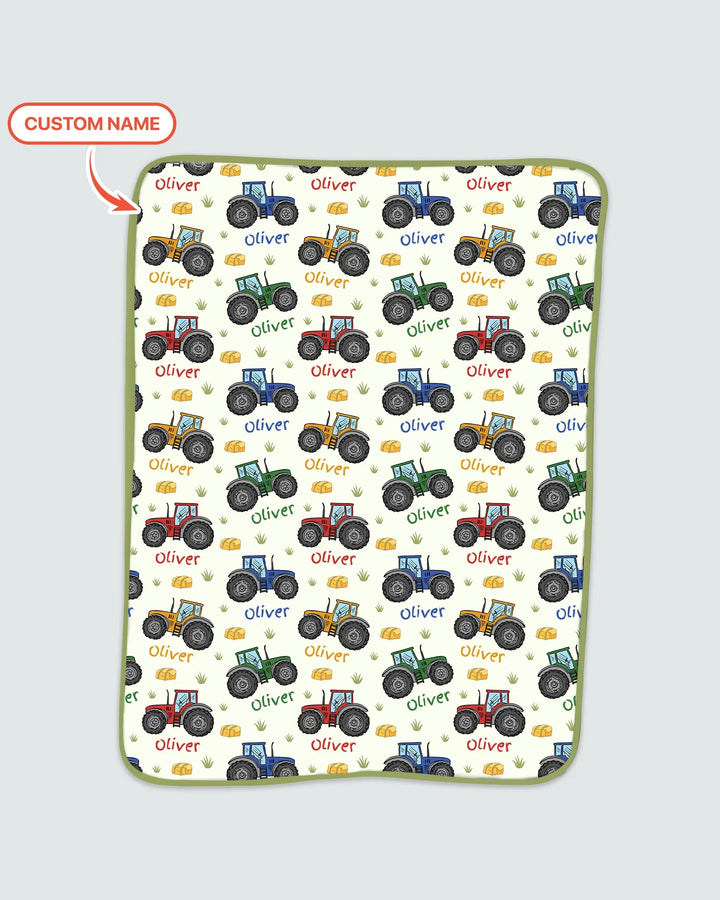 Custom Name A Little Dirt Never Hurt Bamboo Blanket