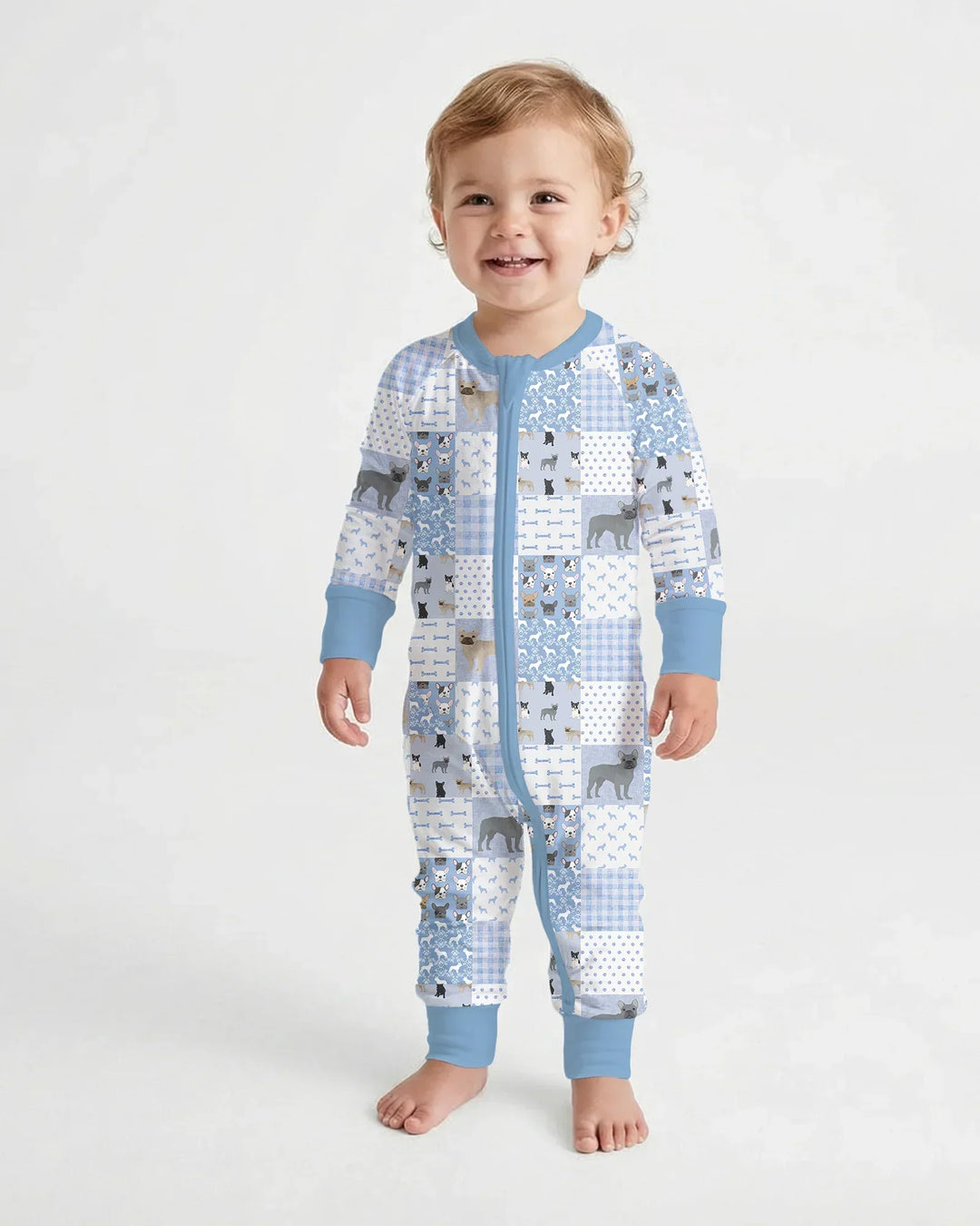 Frenchies Patchwork Family Matching Convertible Zippy