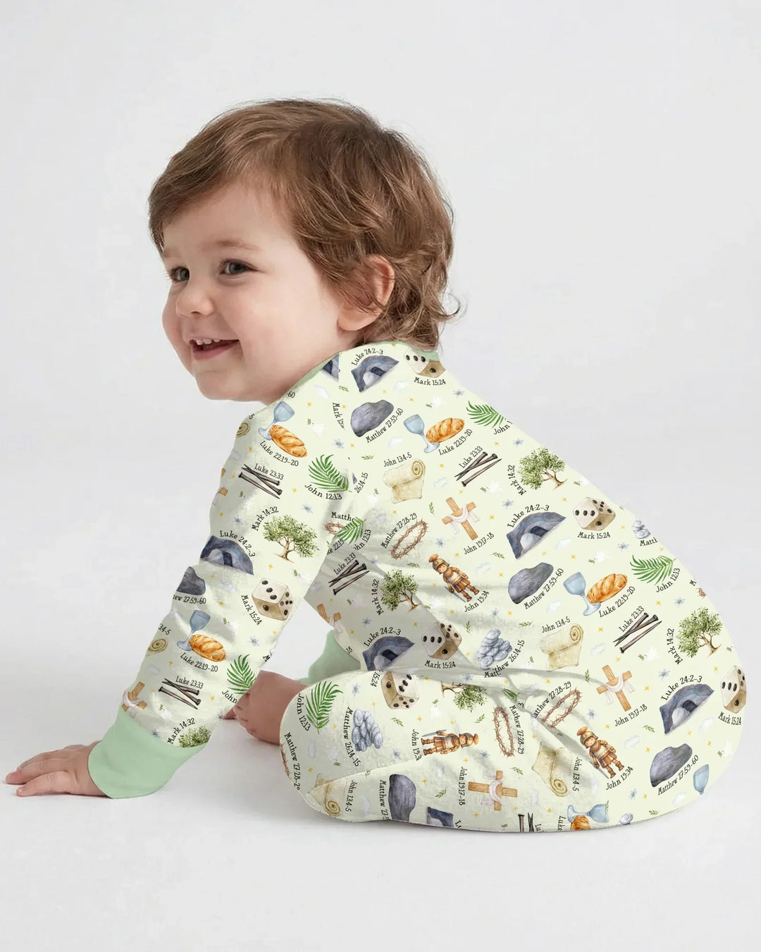 Gerippte Babykleidung mit individuellem Foto - Weich &amp; Skizzenhaft