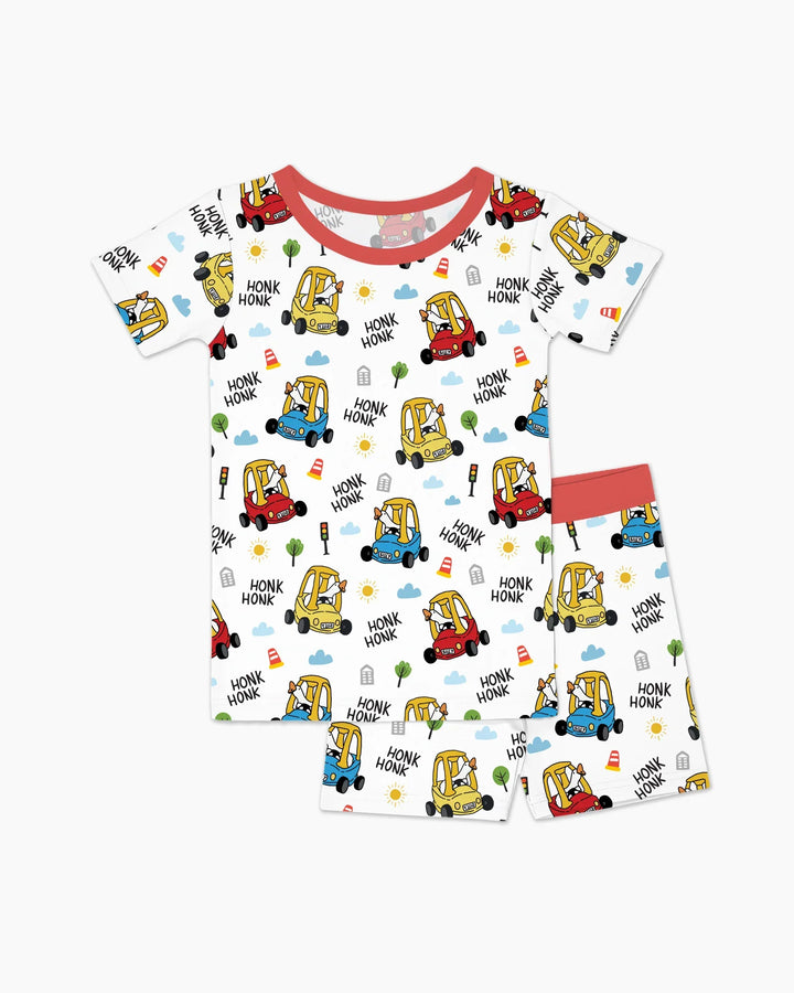Honk Honk Silly Goose Bamboo Two Piece Short Sleeve Shorts Pajama Set