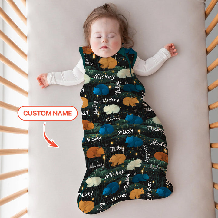 Woodland Whimsy Custom Name Sleep Bag