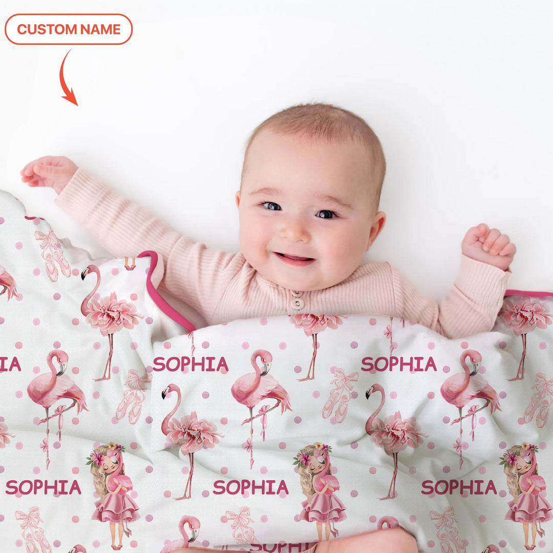 Little Ballerina Dreams Toddler Blanket