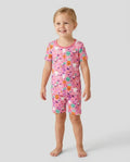 Summerween Doodles Bamboo Two Piece Short Sleeve Shorts Pajama Set