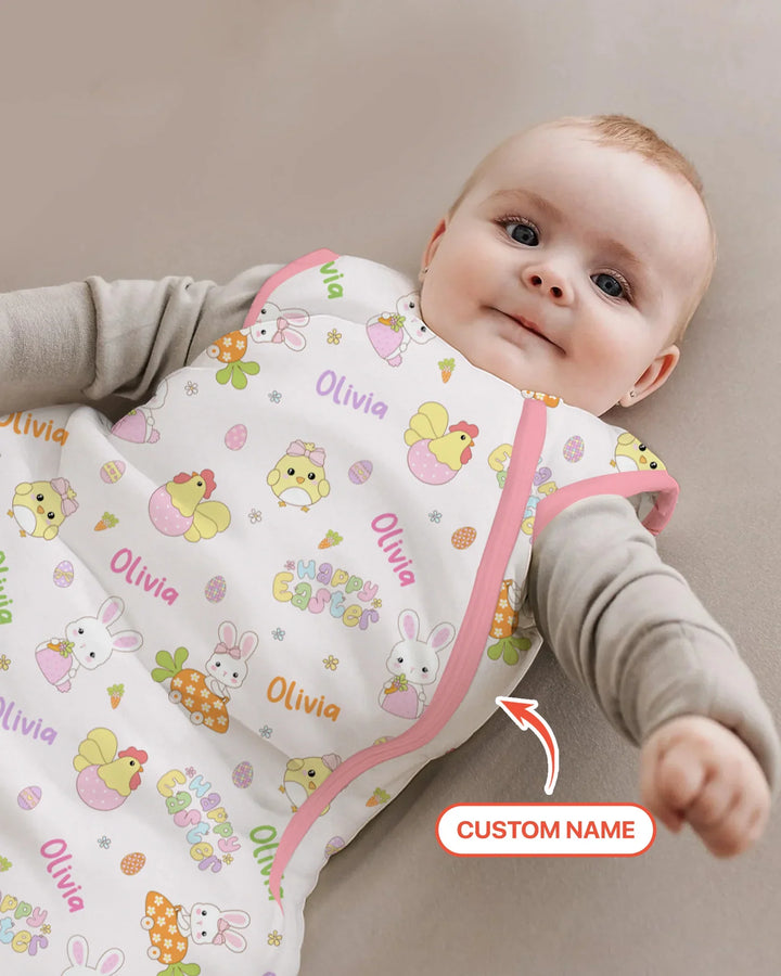 Custom name Happy Easter Sleep Bag