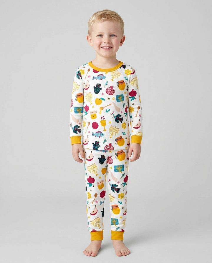 Pijama de dos piezas de bambú de manga larga El mejor papá del mundo