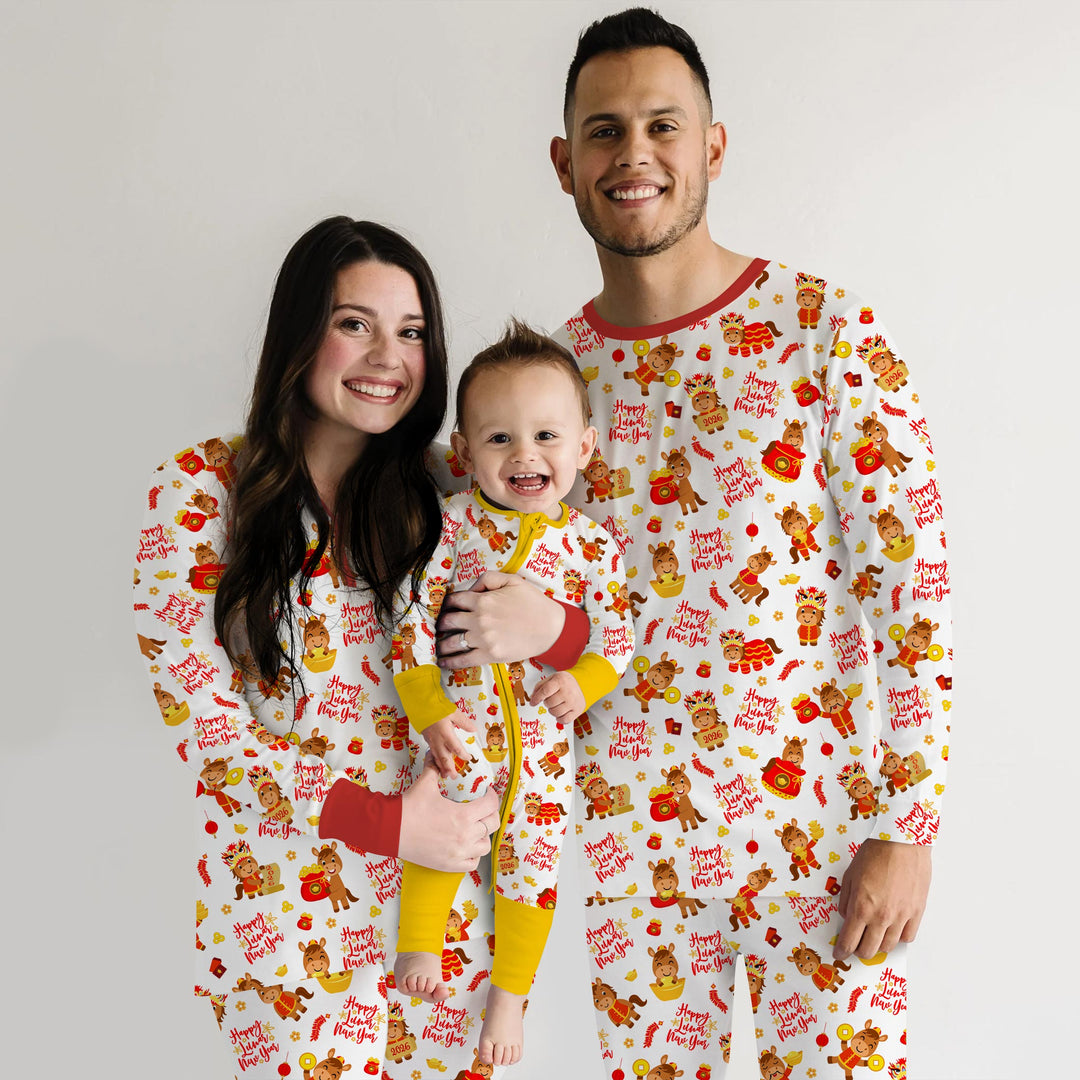 Year of the Horse Two Piece Short Sleeve Pajama Set