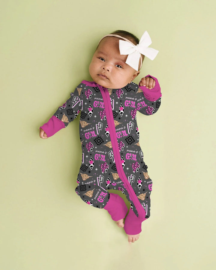 Western Mama & Me Matching  Bamboo Convertible Zippy
