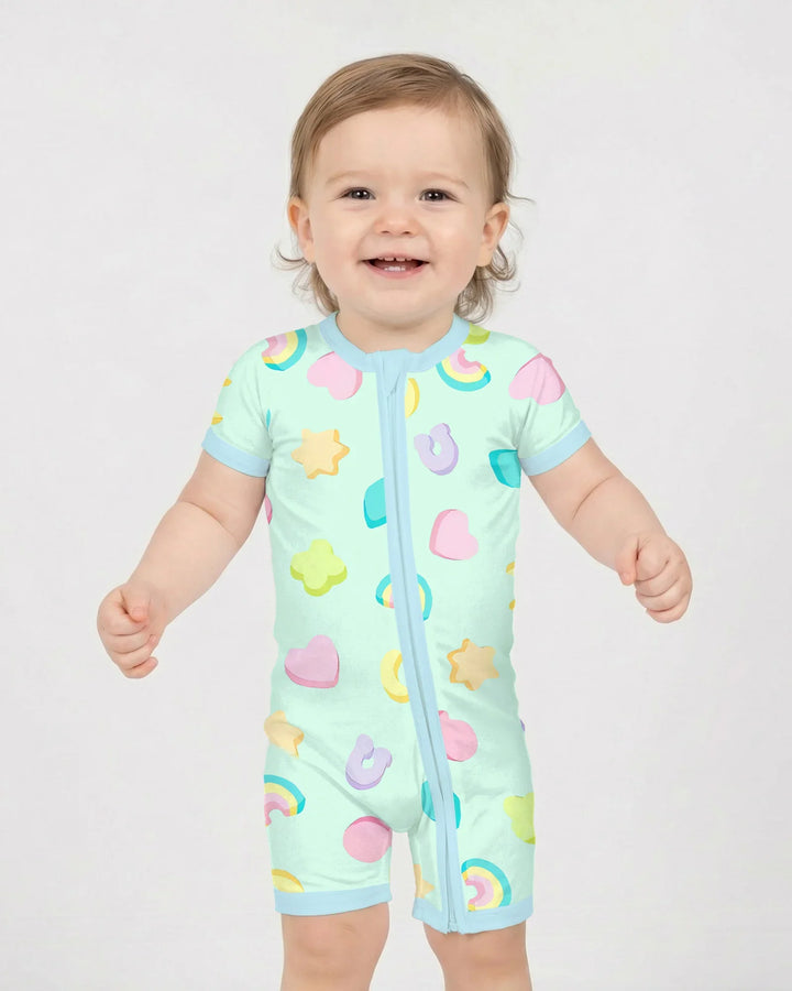 Pastel Lucky Charms Scatter Shorty Zippy