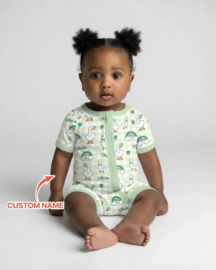 Custom Name Lucky Ducks Shorty Zippy