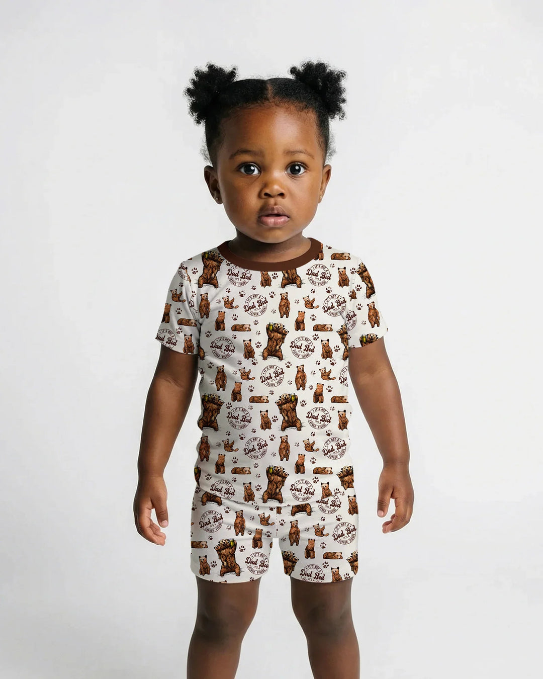 Daddy Bear It's Not A Dad Bod Bamboo Two Piece Short Sleeve Shorts Pajama Set