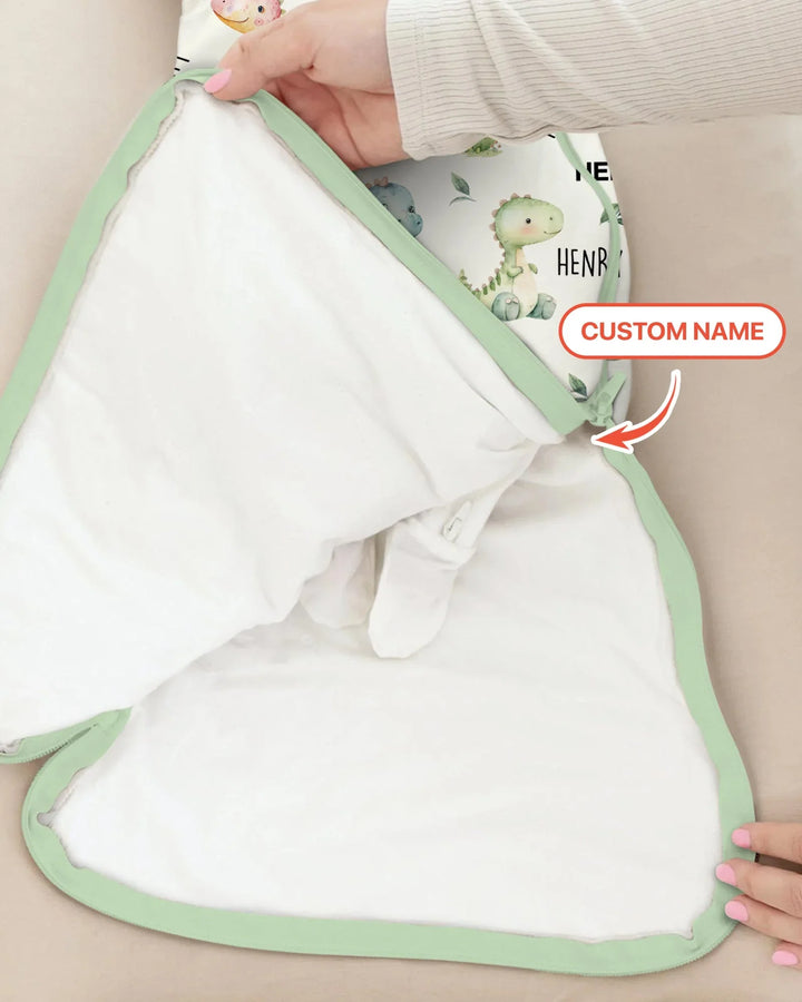 Dinosaur Custom Name Sleep Bag