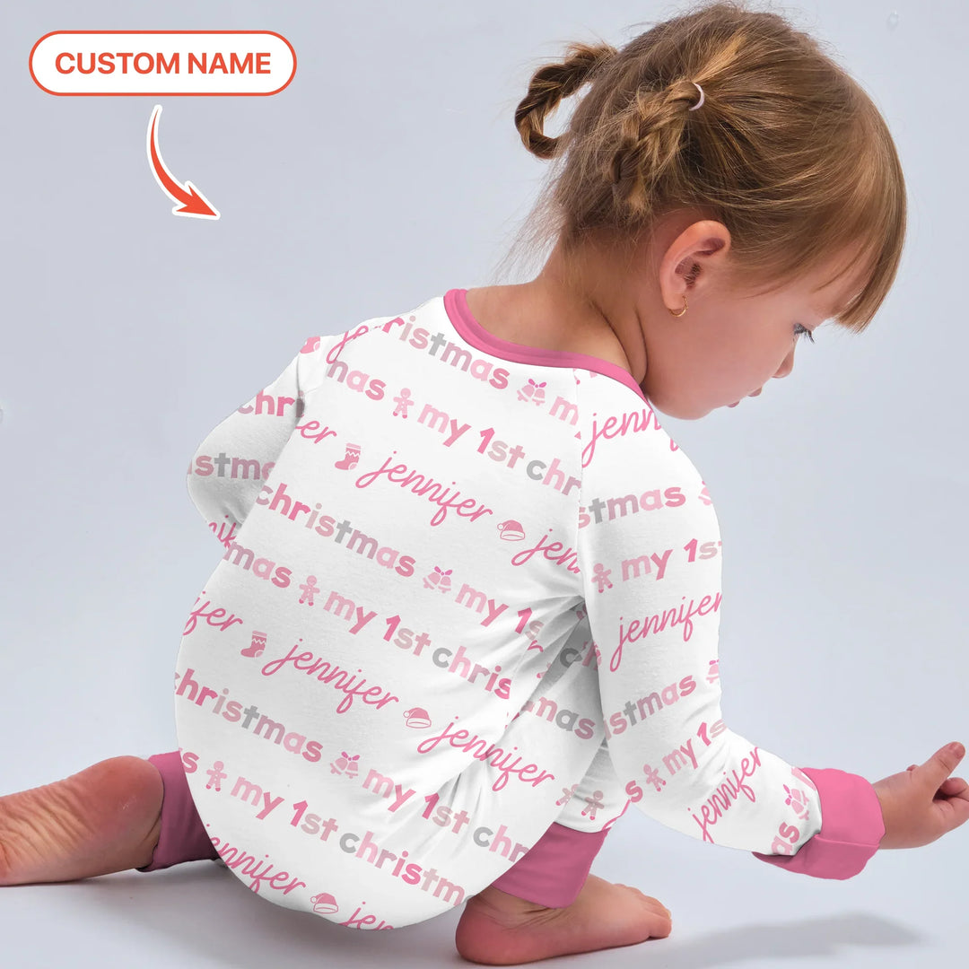 Custom Name My First Christmas Color Mood Convertible Zippy