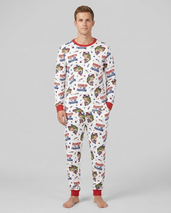 Hooked On Freedom Bamboo Men's Pajama Set