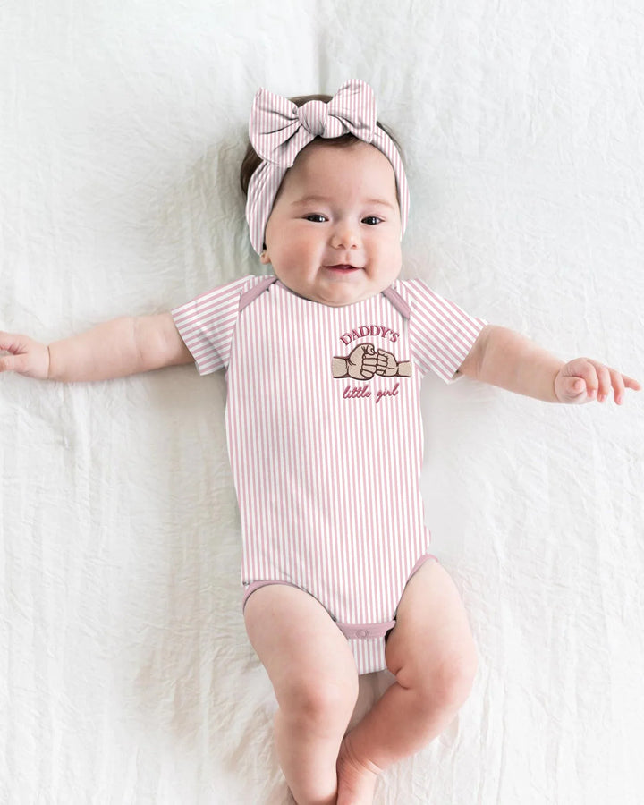 Embroidered Daddy's Little Bamboo Bodysuit