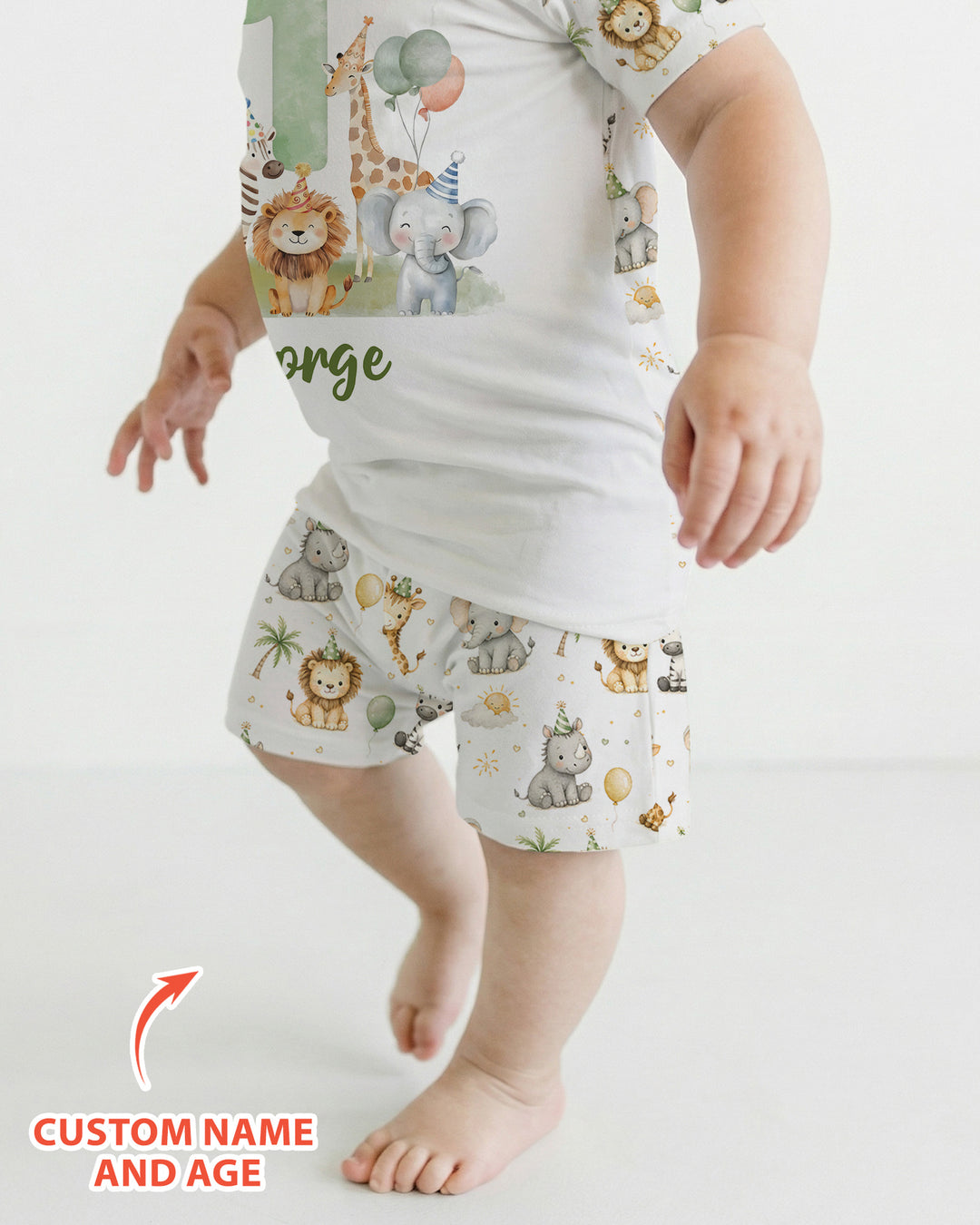 Schlafanzug-Set zweiteilig, kurze Ärmel, kurze Hose, Bambus