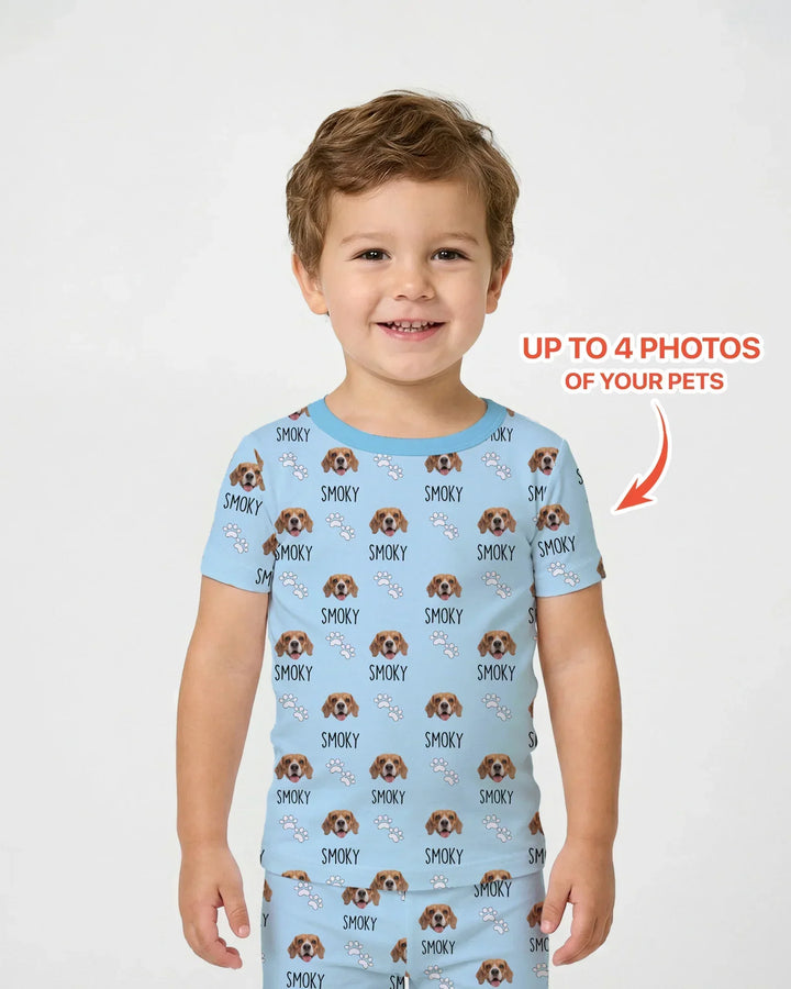 Zweiteiliges, kurzärmliges Pyjama-Set mit Marienkäfern