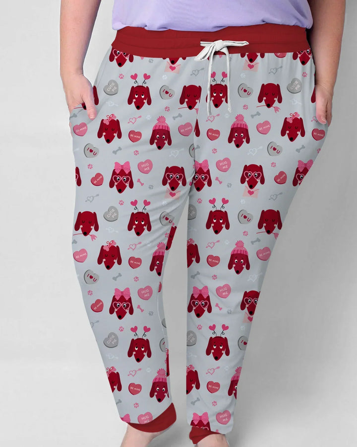 Dachshund Is My Valentine Women Pajama Set