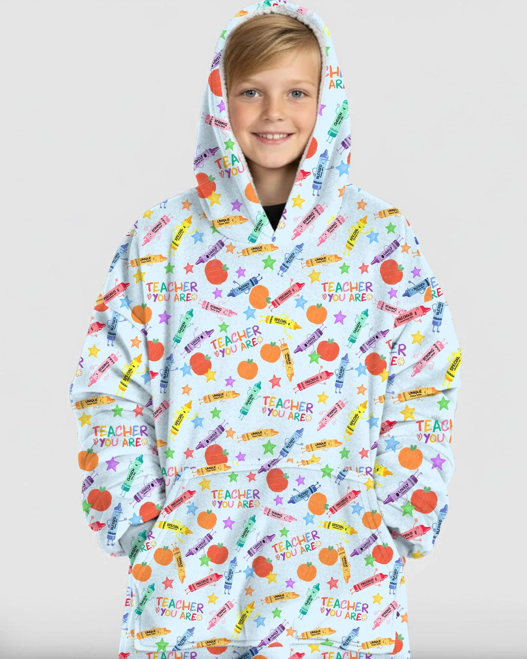 Teacher You Are Special Bamboo Blanket Hoodie