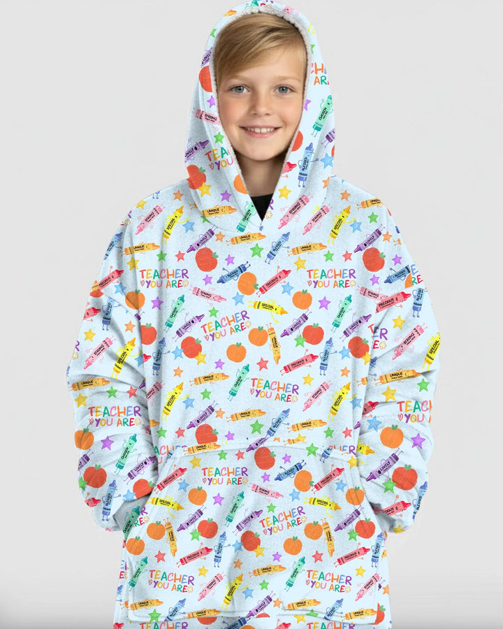 Teacher You Are Special Bamboo Blanket Hoodie