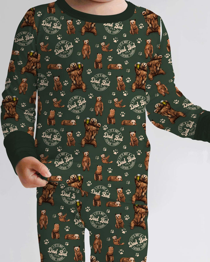 Daddy Bear It's Not A Dad Bod Bamboo Two Piece Long Sleeve Pajama Set