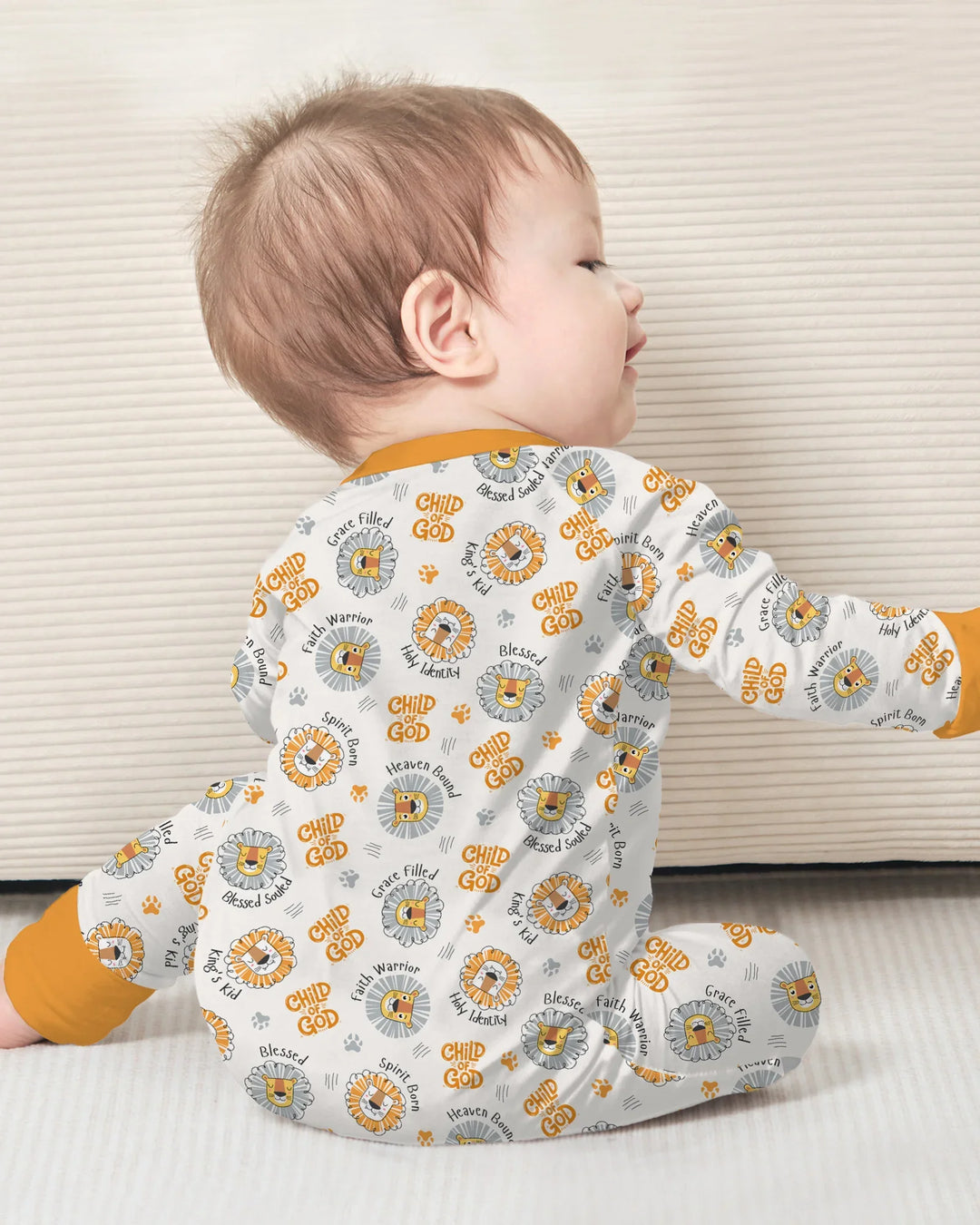 Gerippte Babykleidung mit individuellem Foto - Weich &amp; Skizzenhaft