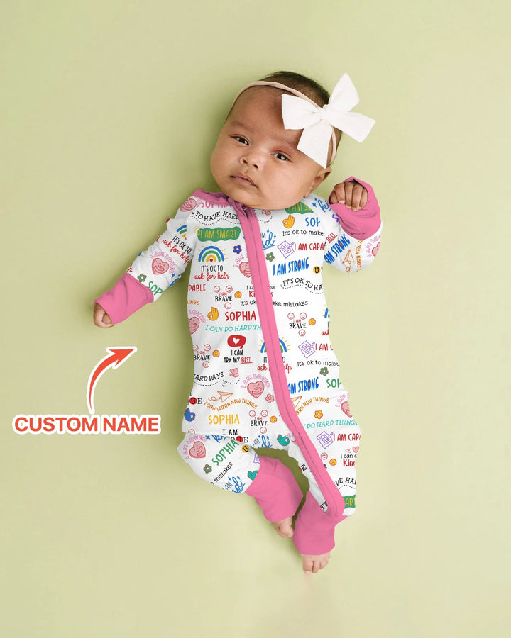 Daily Affirmations Matching Mommy & Baby Bamboo Convertible Zippy